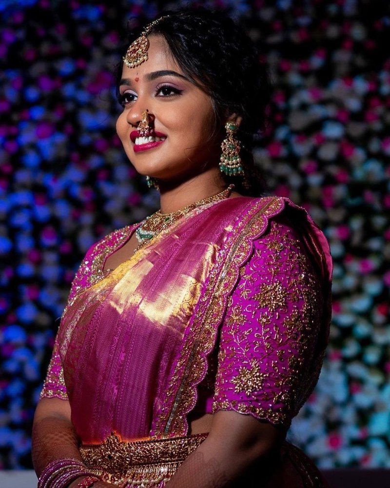 Party and reception glam makeup look
